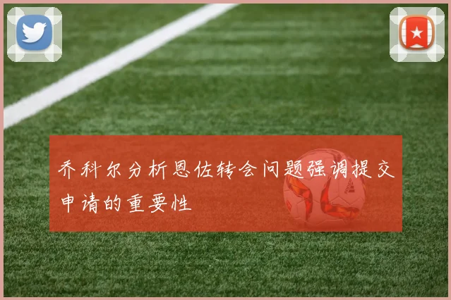 乔科尔分析恩佐转会问题强调提交申请的重要性